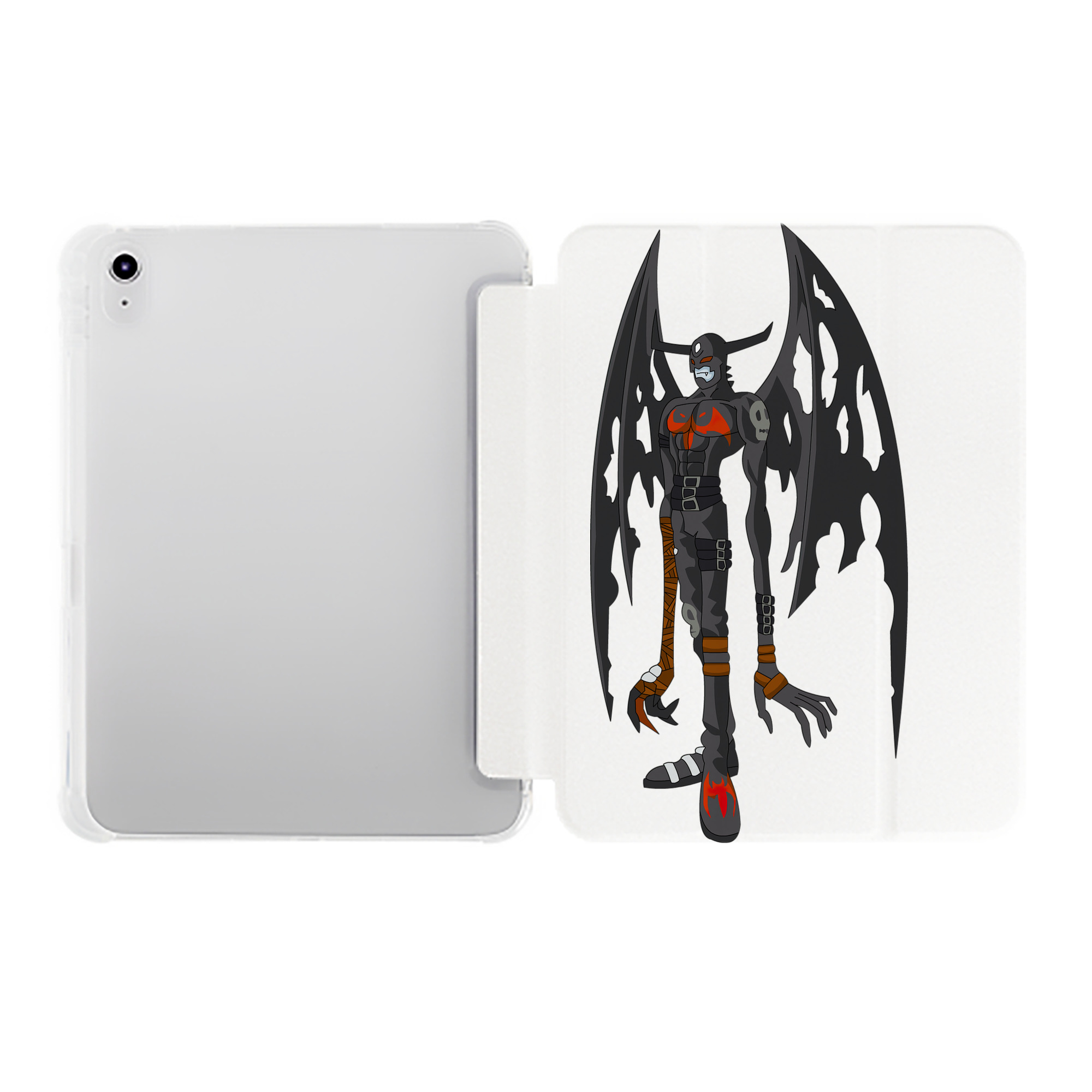（画像用） Digimon デジタルモンスター/デジモン IPad ケース ペン収納付き 三つ折りスタンド PUレザー×シリコン 対応機種9.5/10.5/10.9インチ